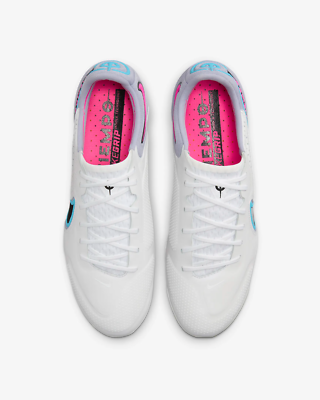 Nike Tiempo Legend 9 Elite FG White/Blue Mens Size US 8 Soccer