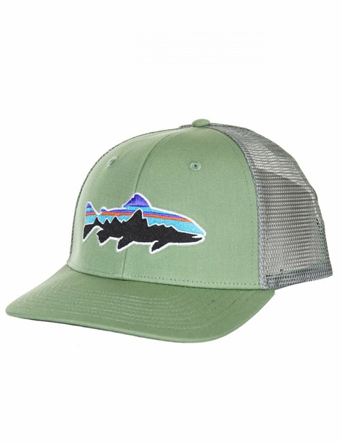 patagonia fitz roy trout trucker hat camo