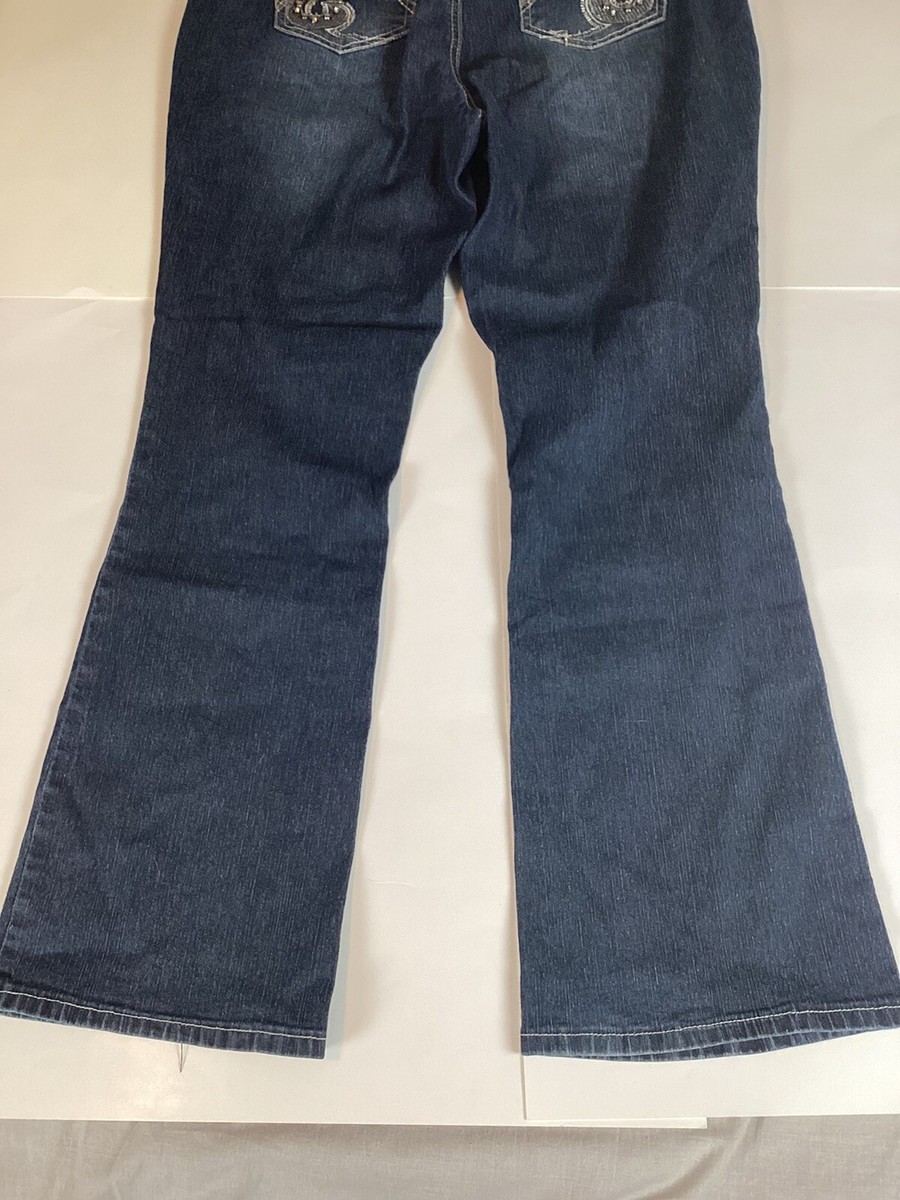 Jean Roz And Ali Taille 2 - Coupe Droite, Stretch, Neuf Avec étiquettes, Bleu Foncé