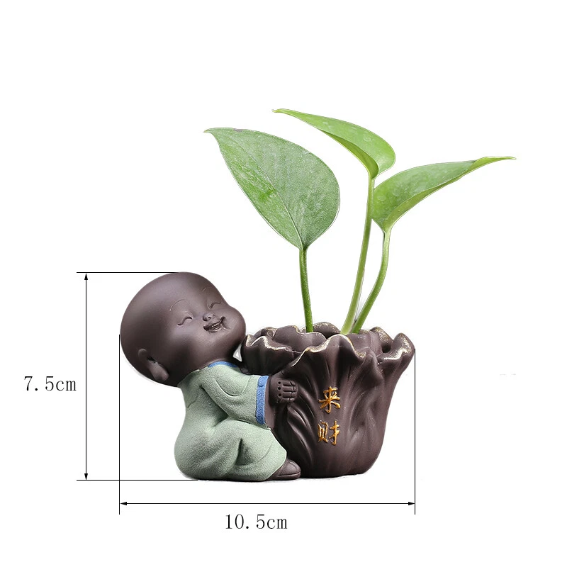 Jarrón creativo tamaño pequeño yixing zisha té mascota hogar mesa decoración adorno nuevo Foto 2 de 3