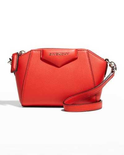 Givenchy Antigona Nano Zip Satchel Bag Light Red