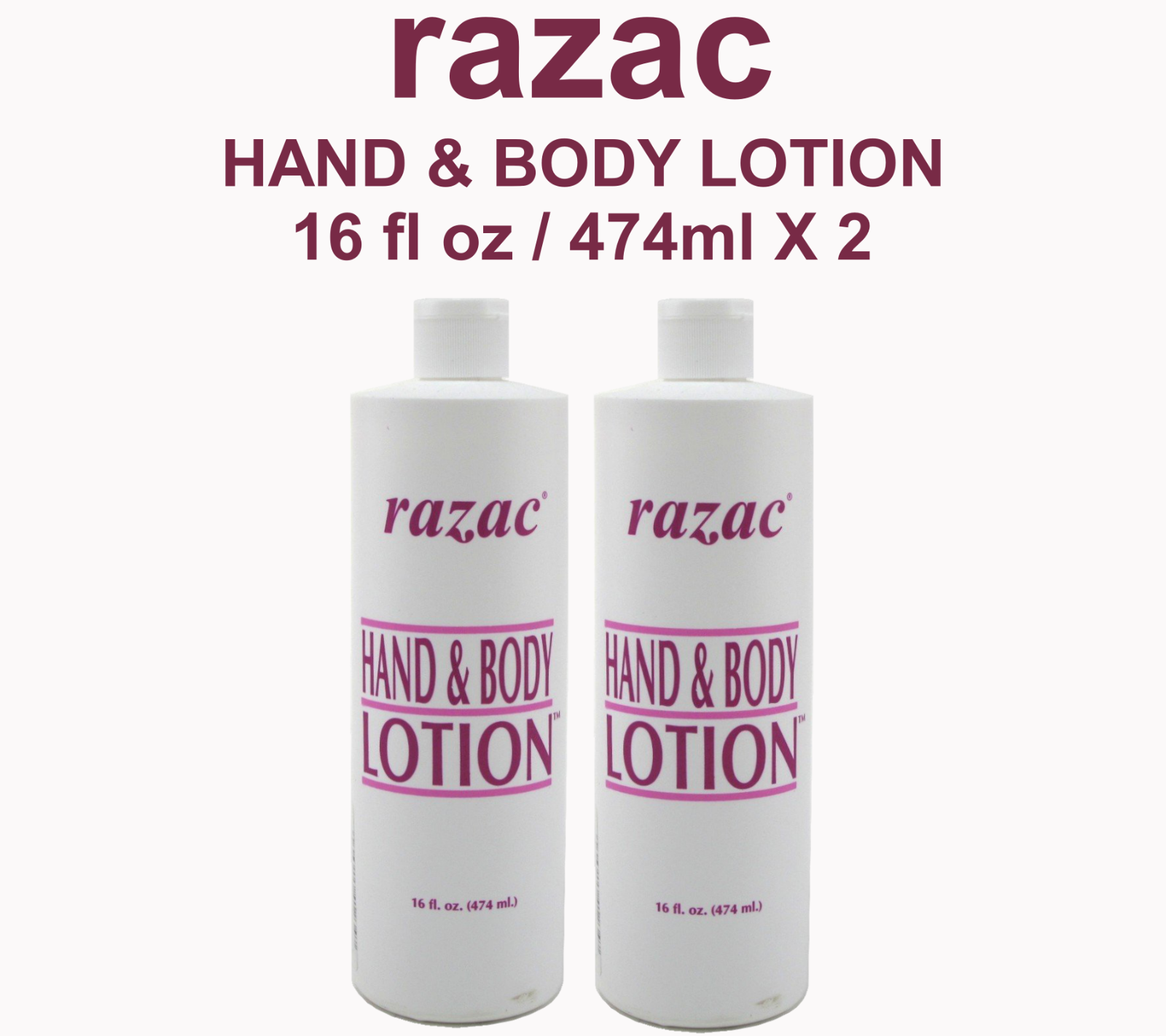 Razac Hand & Body Lotion 16oz (2 Pack ) 46915412347 eBay