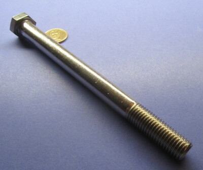 18-8 A2 Stainless Steel Bolt, PT, Metric, M16 x 2 x 190 mm Length 