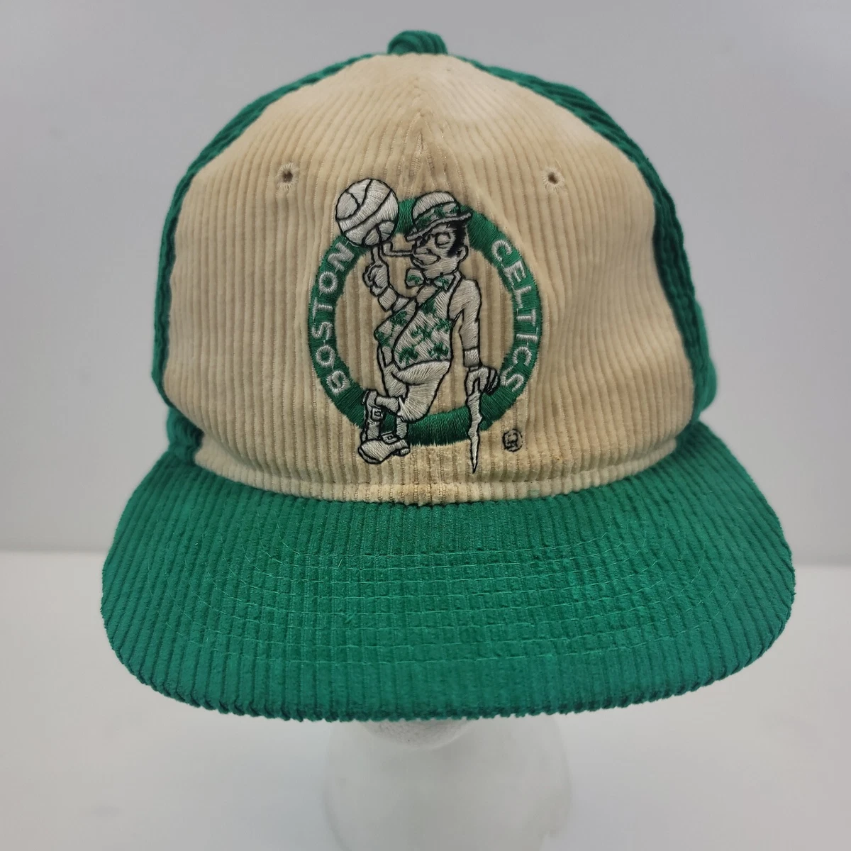 Vintage NBA Boston Celtics The G Cap Corduroy *YOUTH* Snapback Hat