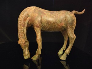 A Rare Chinese Antique Qing Dynasty Bronze Horse