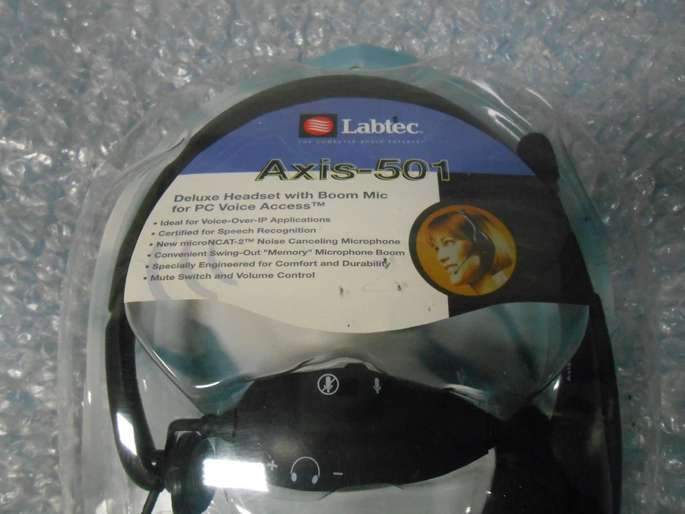LABTEC AXIS-501 DELUXE HEADSET WITH BOOM MIC - Image 2 of 4