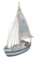 Maritim Deko Standmodell Segelschiff Holzschiff Segelboot 28X21 Cm Beleuchtung
