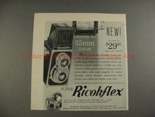 1956 Ricoh Super Ricohflex Camera Ad - Adaptable for 35
