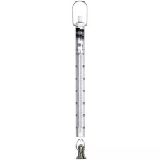40300 Pesola Medio-Line 300g x 2g Báscula de resorte de acero inoxidable con abrazadera de cocodrilo