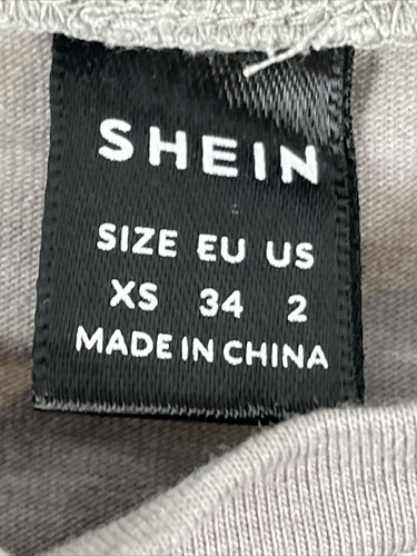 SHEIN EZwear Drop Shoulder Butterfly & Letter Graphic Tee Anti Social Size XS  - Picture 9 of 13