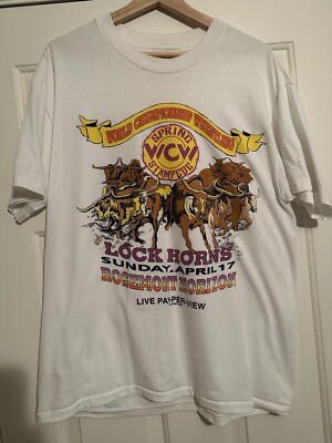 Vintage 1994 WCW Spring Stampede Pay Per View T-Shirt Size Large