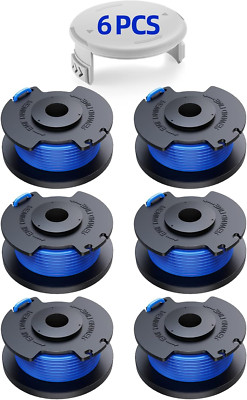 6 Pack Weed Wacker String 11ft .065'' Ryobi ONE+ Grass Trimmer Edger Line Spool