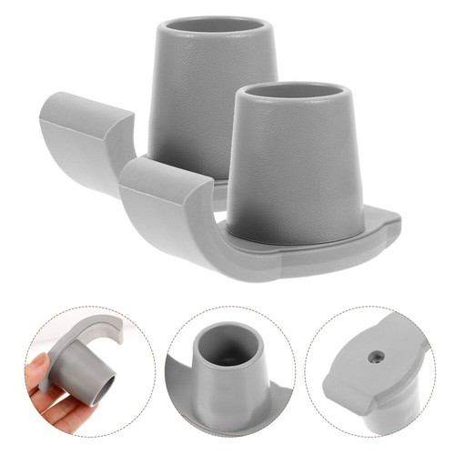 2 Pcs Spazierstock Mit Sitz Rutsch Feste Schlitten Füße Gummifuß Für Gehstock - Bild 5 von 19