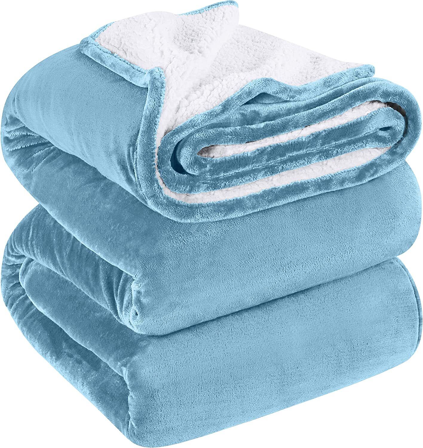 Utopia Bedding Sherpa Bed Blanket 480GSM Plush Blanket Fleece Reversible Blanket - Picture 3 of 88