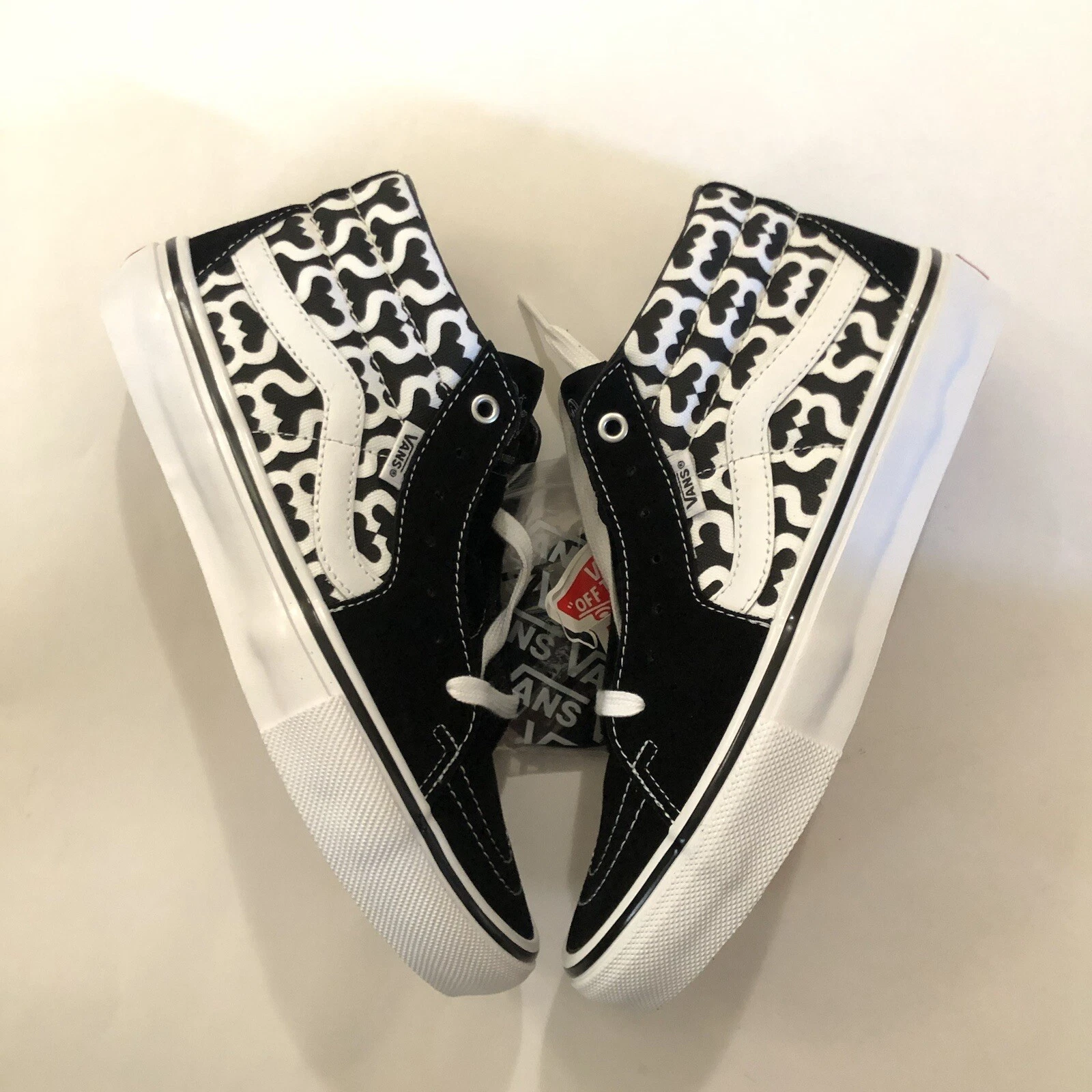Taille 8   Vans Skate Grosso Mid Supreme Monogramme S Logo Noir