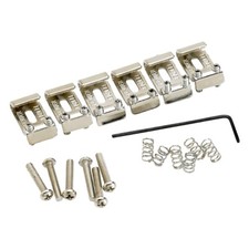 Fender American Vintage Stratocaster Guitar Bridge Saddles, Set of 6, Nickel