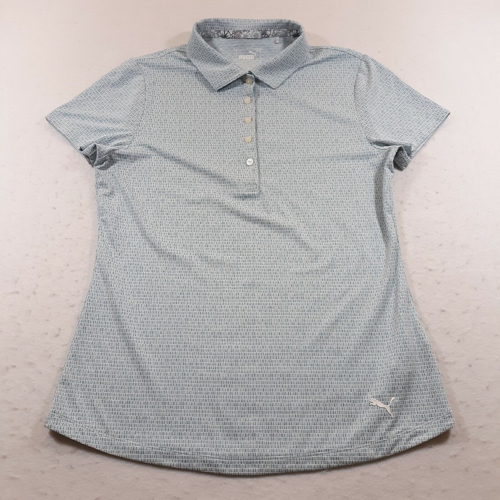 PUMA Golf Polo Shirt Bargain sale Womens Size Button Sale price Up Medium