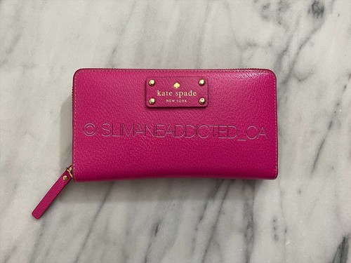 kate spade bright pink wallet