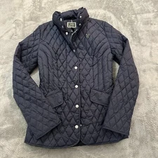 Lucinda Green Horseware Ireland Duck Down Quilted Jacket XS Navy Equestrian