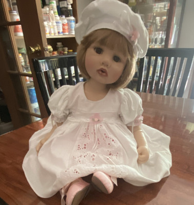 Berenice Mache & Ken in Re Limited Edition Artist Doll 2005 Blonde White Dress