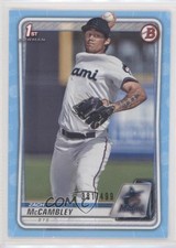 2020 Bowman Draft Sky Blue Border 381/499 Zach McCambley #BD-112 9hx