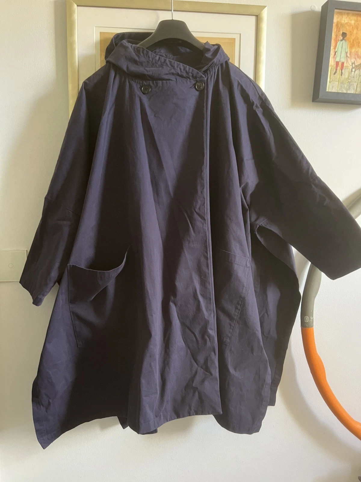 GALLEGO DESPORTES oversized phoncho with sleeves