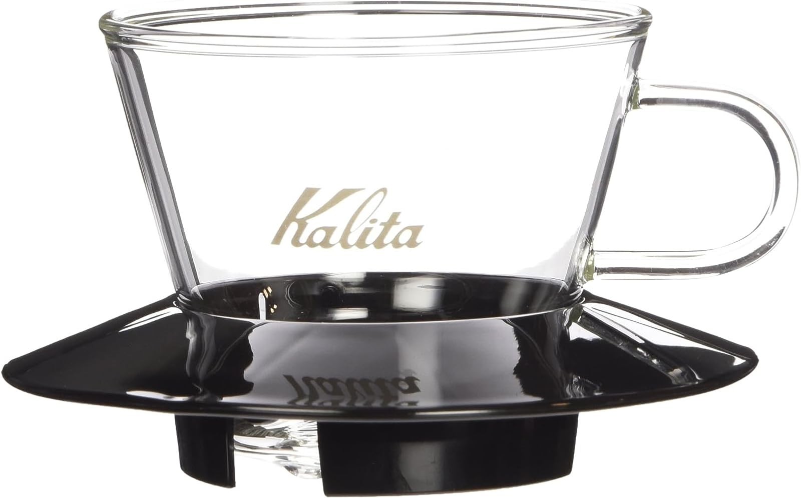 Kalita WDG-155 Glass Wave Dripper 1-2 Cups Heat Resistant Black #05045