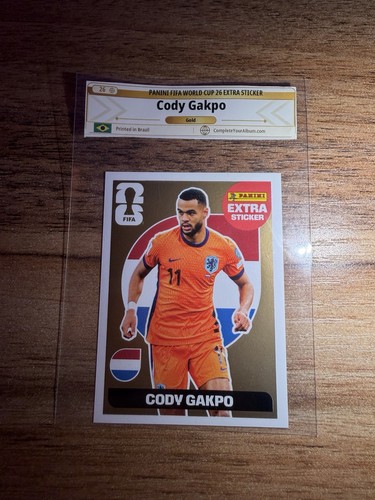 Cody Gakpo — Panini FIFA World Cup 2026 Gold Extra sticker