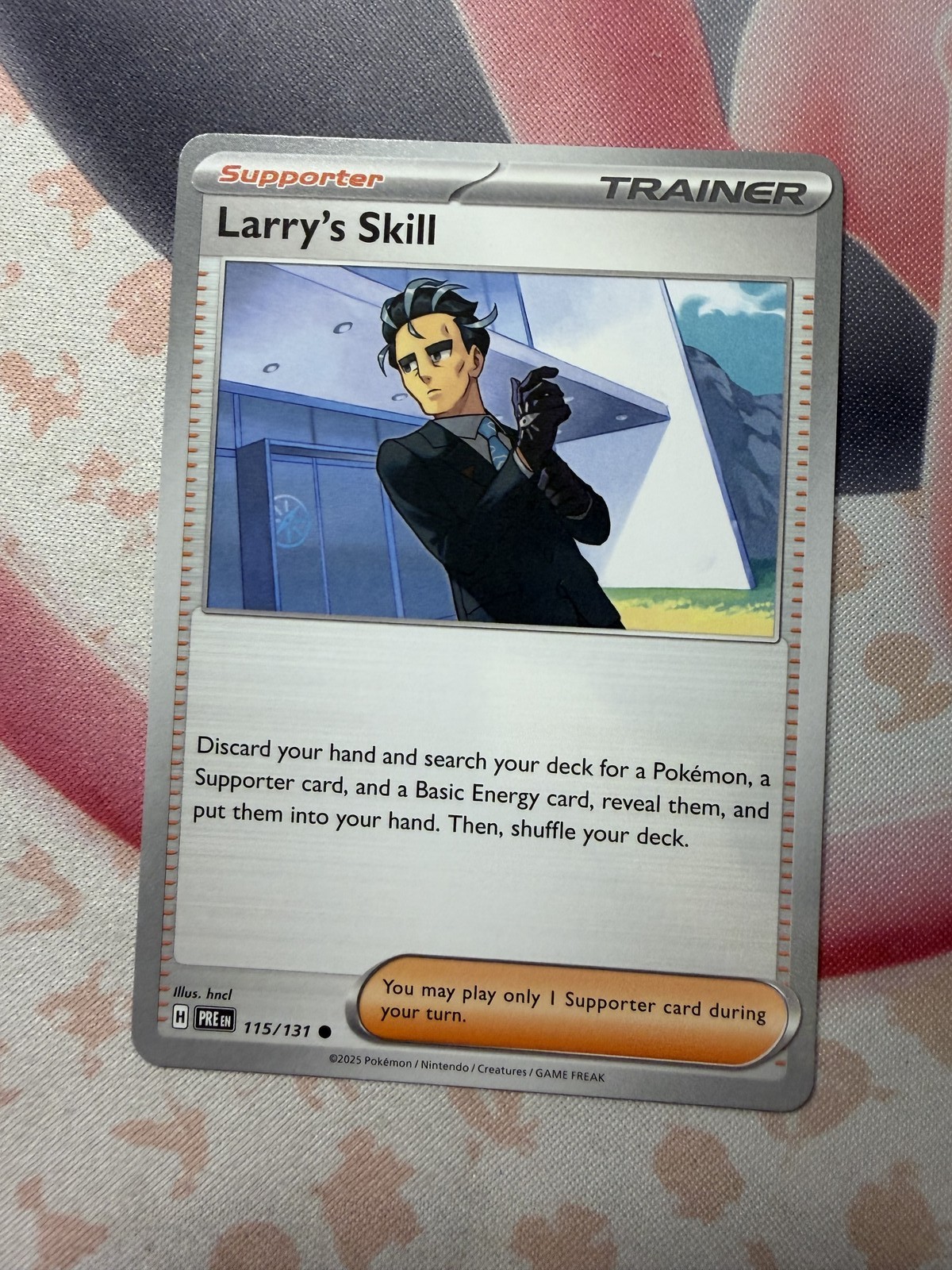 Larry's Skill - Common SV: Prismatic Evolutions 115/131 NM English Pokemon Card