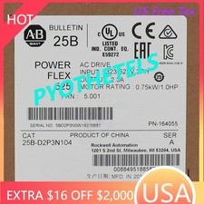 Allen-Bradley AB 25B-D2P3N104 PowerFlex 525 0.75kW 1Hp AC Drive Factory Sealed