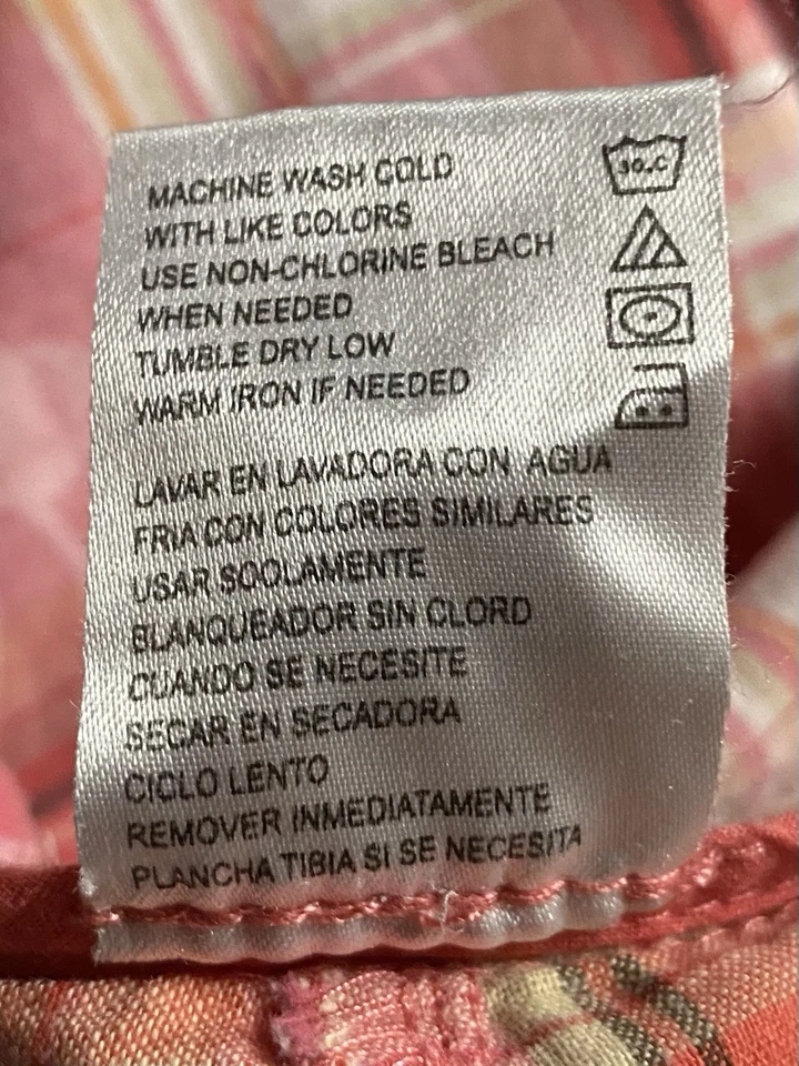 Bermudas a cuadros 100 % algodón con bolsillos impermeables para mujer talla 12 Madras Foto 4 de 4