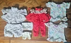 New ListingLOT of Vintage 80s CPK doll clothes: 2 PJs, socks, red & lilac outfits