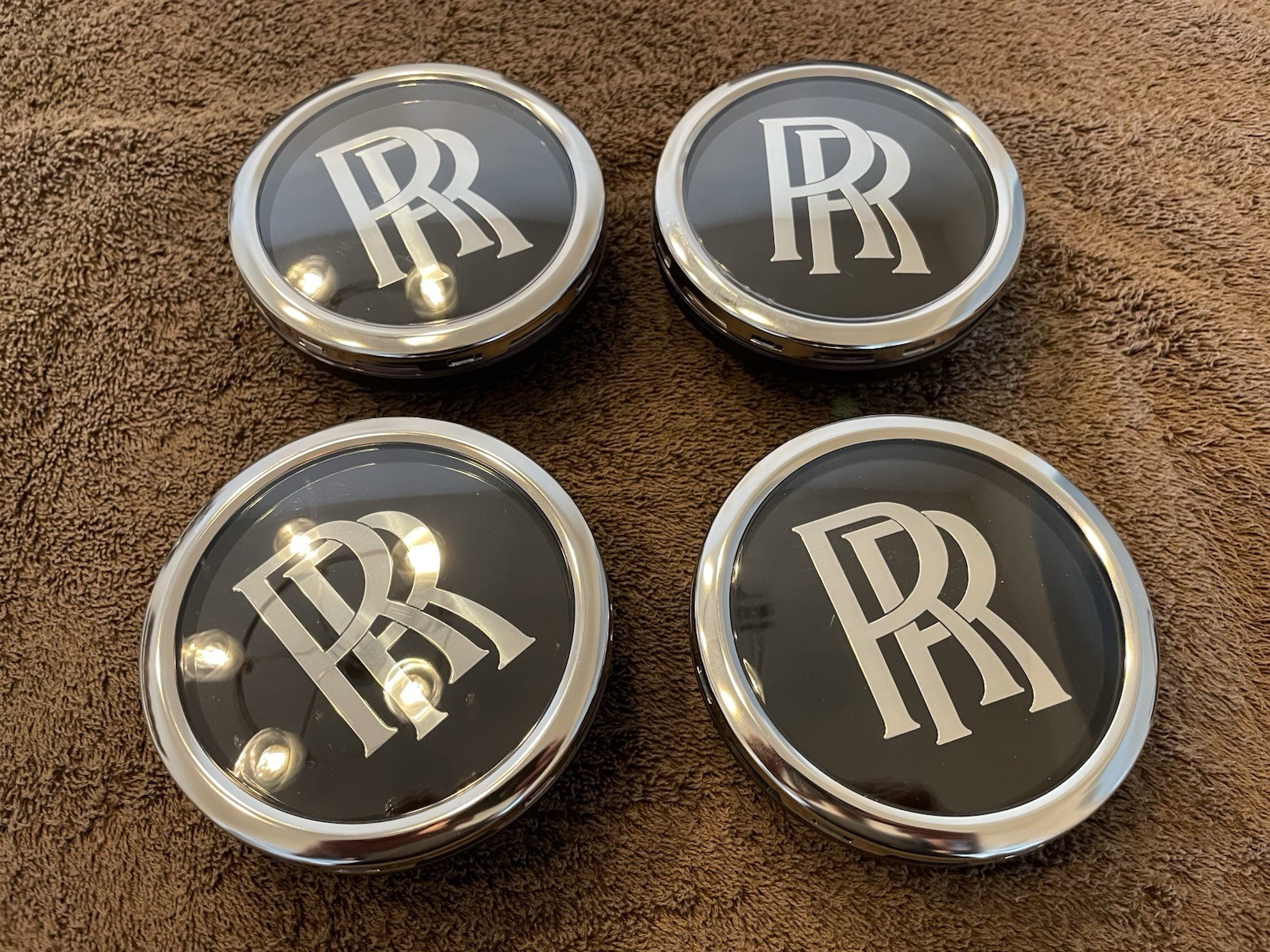 Genuine Rolls Royce Floating Wheel Centers