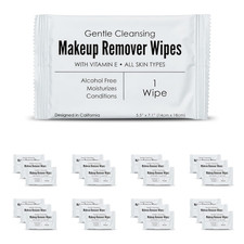 - Bulk Makeup Remover Wipes  50 Count  Individually Wrapped, Gentle Cleansing,