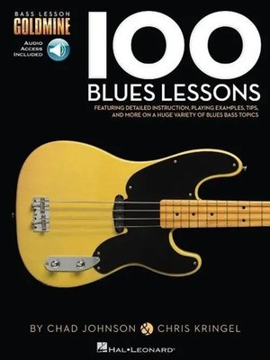 100 Blues Lessons for Bass Guitar Bass Lesson Go*dmine Series Instruction...