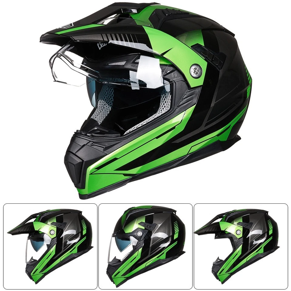 ILM Seller Refurbished Dual Sport Motocross Off Road Motorcycle Helmet DOT 606V Foto 2 de 4