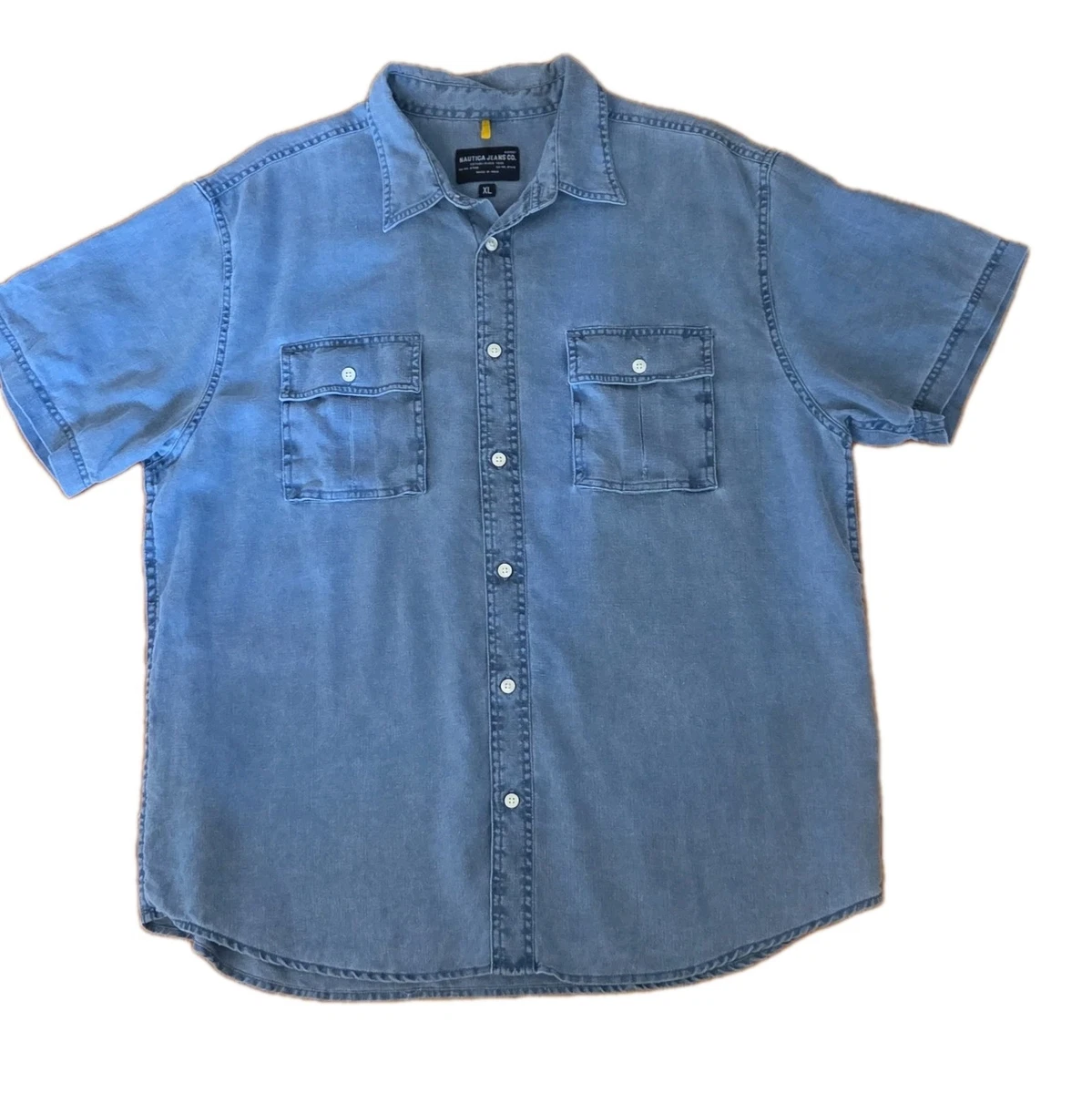Nautica Denim Casual Button-Down Shirts for Men for sale | eBay