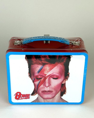 #ad David Bowie Aladdin Sane Embossed Collectible Lunch Box $100.00
