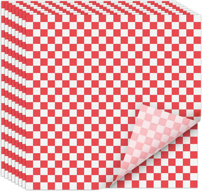 Ecodispose 12 X 12 Inches Grease Proof Deli Paper Precut Sheets for Deli Food, B