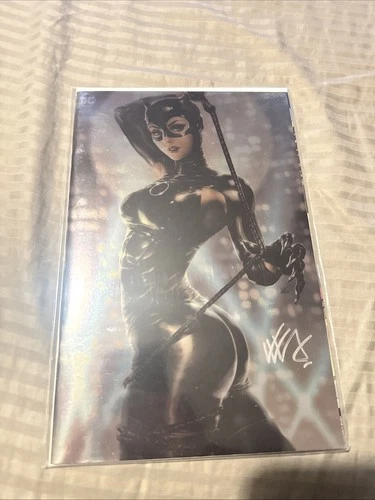 Batman/Catwoman: Gotham War Scorched Earth #1 Signed Kendrick Kunkka Lim Foil