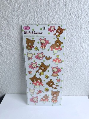 Brand New Cute 4'' by 9'' Rilakkuma Forest Sticker Sheet