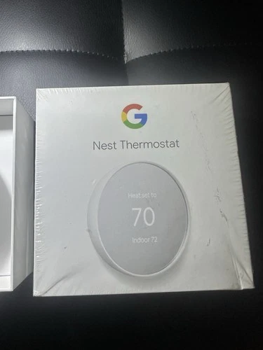 Google Nest Smart Thermostat - Programmable Wifi Thermostat - Snow - GA01334-US