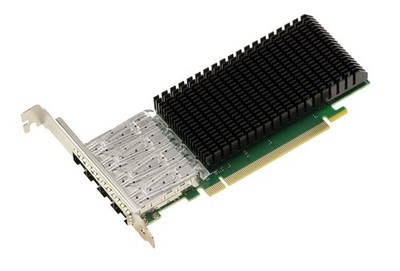 Carte PCIe Réseau LAN Ethernet 4 ports 10G SFP+ et 25G SFP28 - INTEL E810