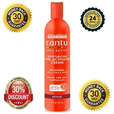Cantu Moisturizing Curl Activator Cream with Shea Butter for Natural Hair, 12 fl