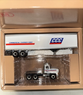 #ad PEM 1:64 Commercial Carrier Corp CCC Semi Truck w Trailer Diecast $71.99