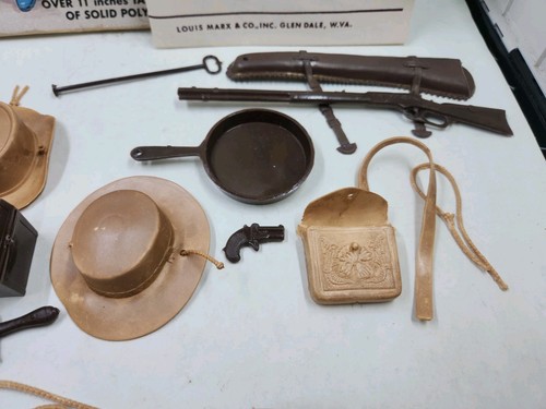 Vtg Marx Jane West Movable Cowgirl Figure Doll 2067 in Original Box Johnny L3104 - Picture 8 of 24
