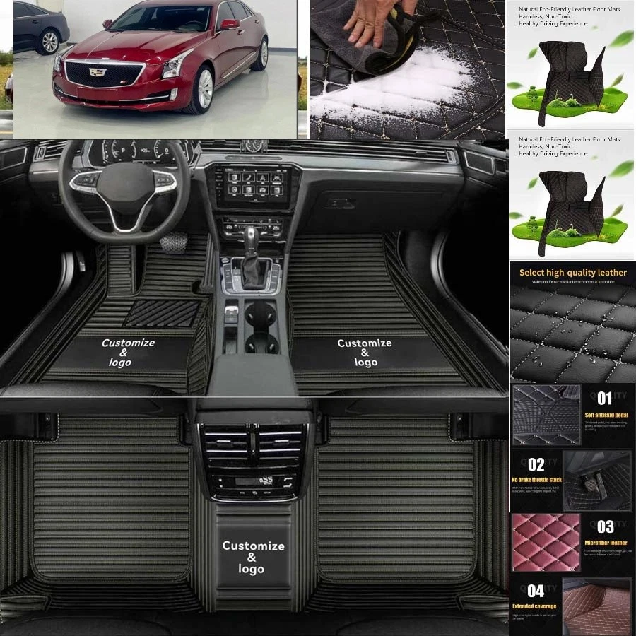 For Cadillac CTS coupe Car Floor Mats Auto Carpets All Weather Waterproof Foto 4 de 4