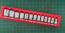 Snap On Tools 313twya 12drive 13 Pc 6 Point Shallow Socket Set 38-1-18