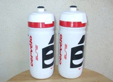 Pair - Elite Super-Corsa Water Bottles, Cervelo Team, White, 550ml (18.5oz)
