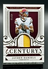 2025 National Treasures Jayden Daniels Gold Century Materials Patch MEM,#/49🔥